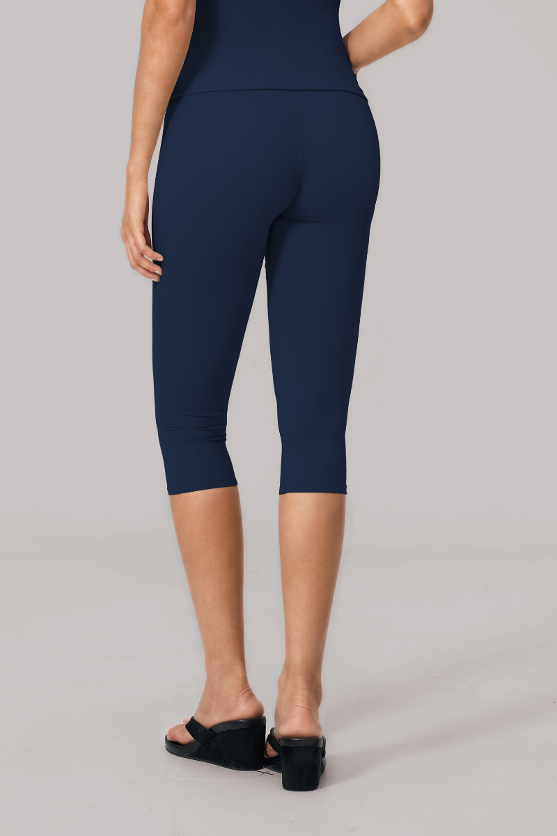 Women's Athletic Bare Feel High Waist Capri Yoga Leggings