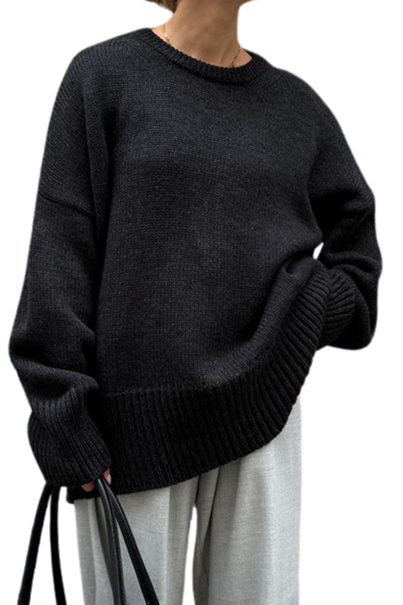 Turtleneck knitted round-necked sweater