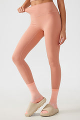 Women Free Size Nude Hip Lifting Shaping Fitness 9/10 Yoga Pants