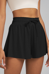 Anti-revealing yoga pants or shorts