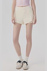 Women's Summer Faux Two-Piece Built-in Liner Athletic Shorts