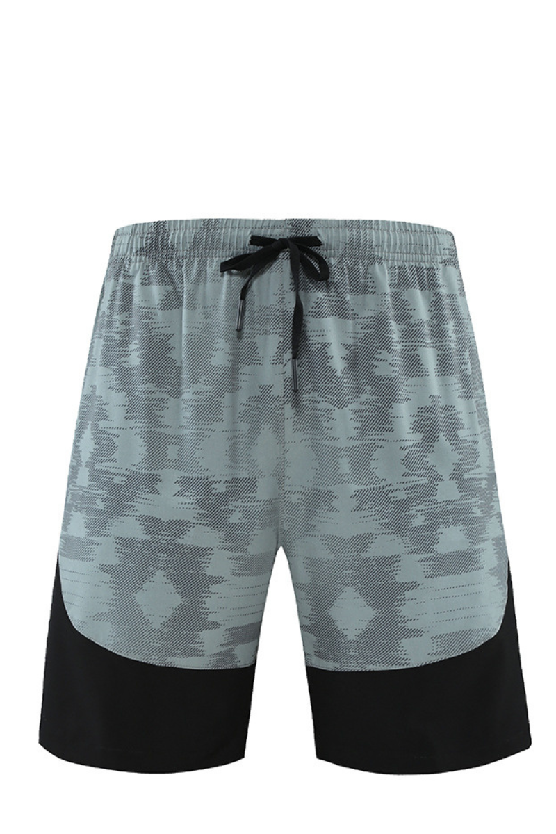 Men's Breathable Drawstring Running Shorts with Side Reflective Stripes