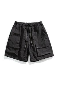 Men's Outdoor Loose Waterproof Drawstring Cargo Shorts