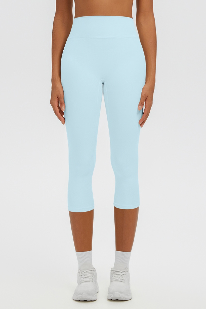 Women's Athletic Brushed High Waist Capri Yoga Leggings