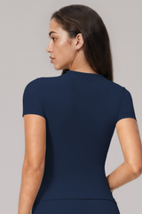 Women's Bare Feel Crew Neck Slim Fit Sports T-shirt
