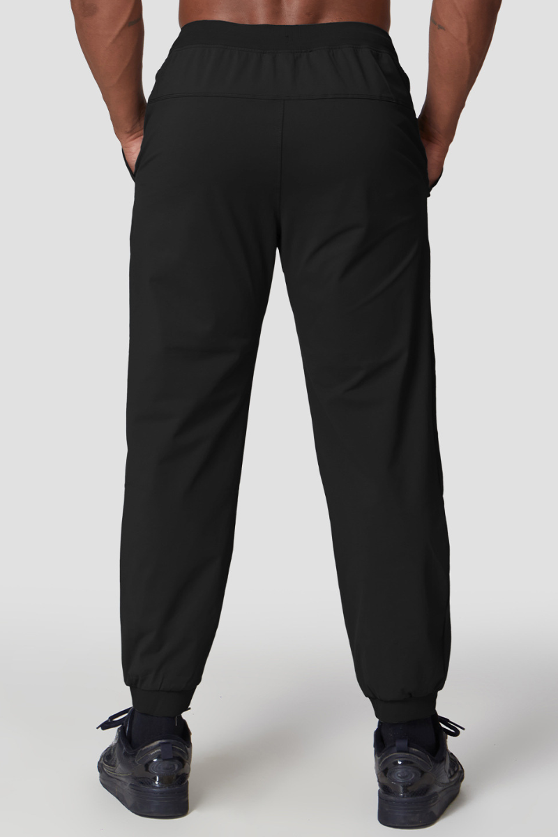 Men's  Quick-Dry Elastic Waist Drawstring Tapered Joggers