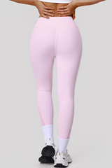 Women's Athletic Side Mesh Patchwork And Pocketed Leggings