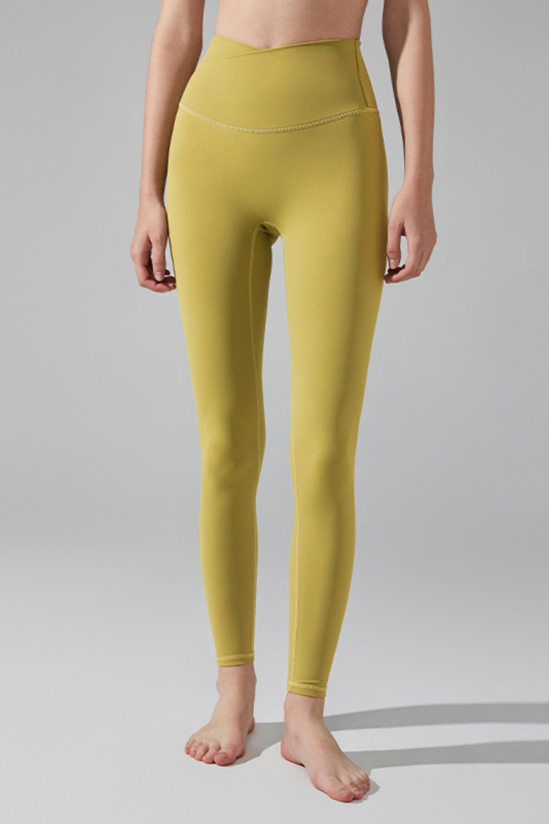 Women's Athletic V-Waist No Front Seam Yoga Leggings