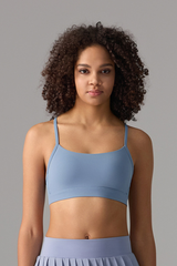 Women's Athletic Y‑Strap Back Thin Straps Sports Bra