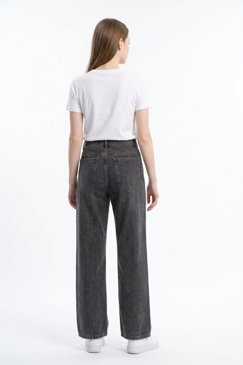 Women's  Fall Vintage Distressed Relaxed Straight Leg Jeans