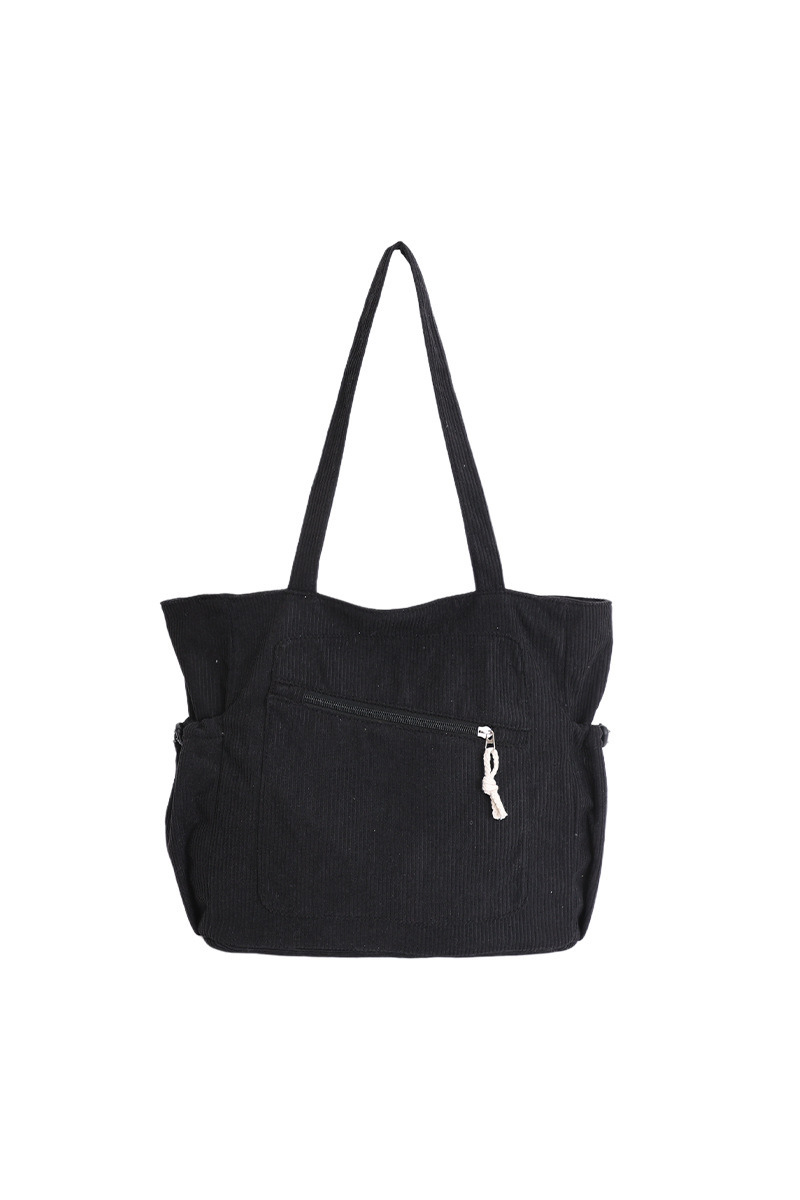 Women's Fall Corduroy Multi Pockets Large-Capacity Tote Bag
