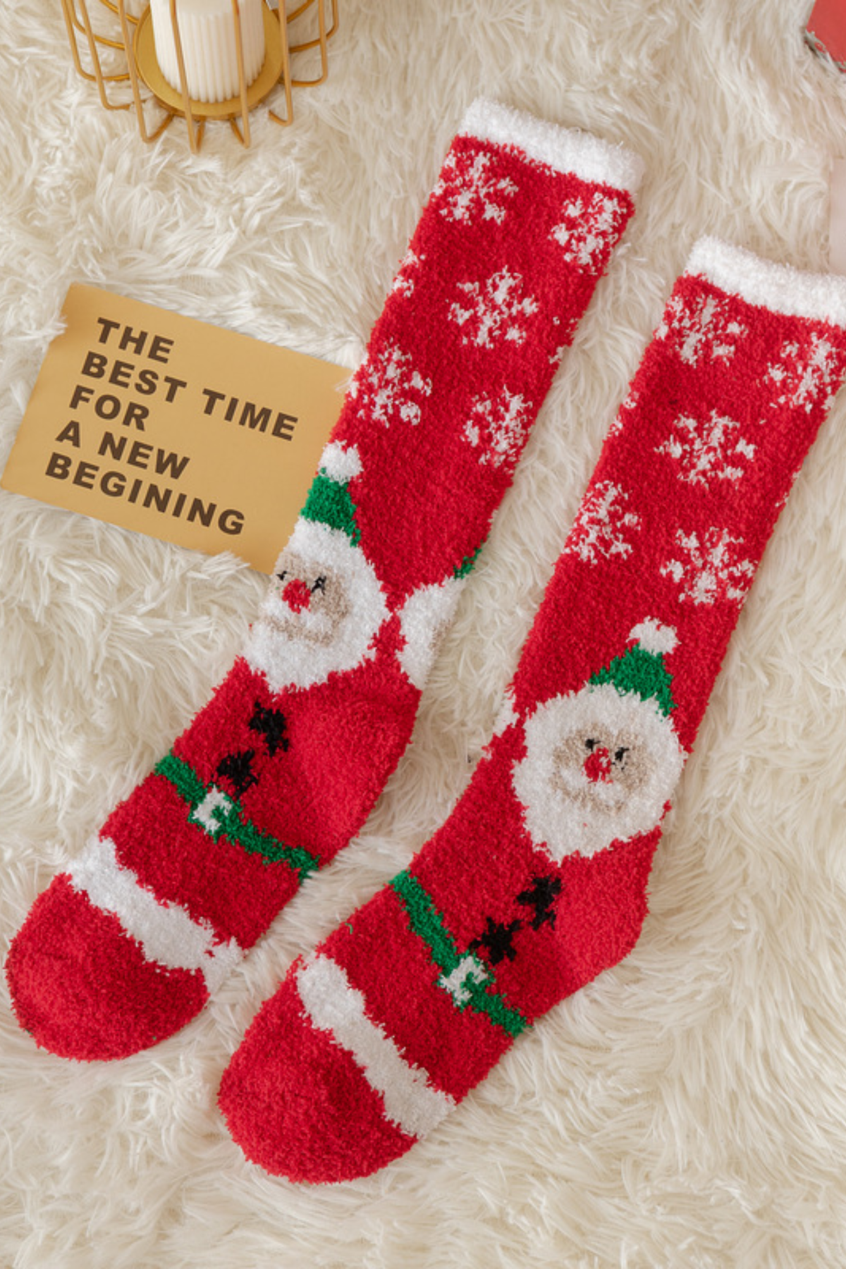 Women's Christmas Cute Xmas Cartoon Knee High Socks