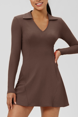 Women's Polo-Collar Tennis Dress