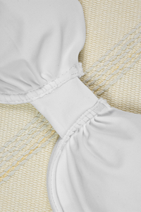 Women's Wide Strap Sheer Lace Cover-up Bikini Set - 3pcs