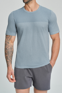 Men's Color Block Soft Textured Quick Dry Sport T-Shirt