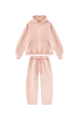 Unisex Fall Fleece Sets:Relaxed Hoodie And Sweatpants