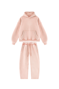 Unisex Fall Fleece Sets:Relaxed Hoodie And Sweatpants