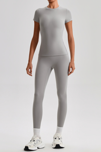 Women's Bare Feel  High Stretch T-shirt & Yoga Leggings Set