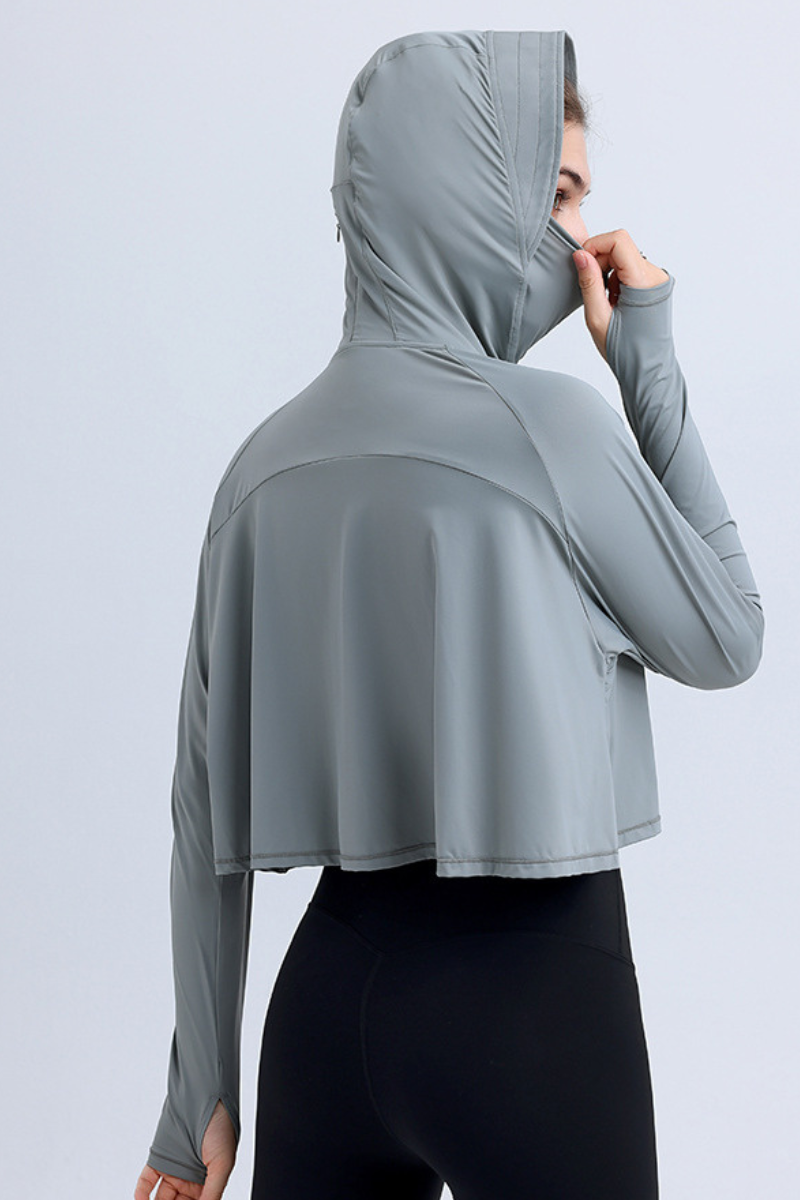 Women's Summer Lightweight Sun Protection UPF Hooded Jacket