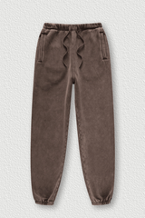 Vintage Washed Fleece Joggers - Unisex Winter Streetwear Pants