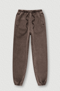 Vintage Washed Fleece Joggers - Unisex Winter Streetwear Pants