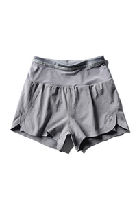 Women's Wide Waistband Running Shorts with Built-in Liner