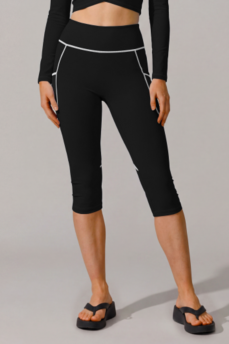 Women’s High-Waisted Seven-Inch Leggings With Visible Seams
