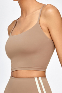 Women's Cross-Strapped U-Neck Sports Tank Top