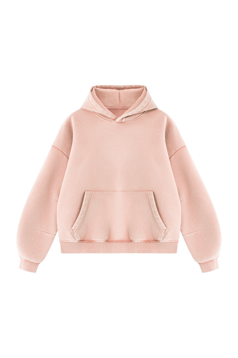Men's Fall Fleece Heavyweight Washed Drop Shoulder Hoodie