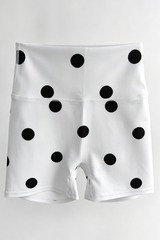 Women's Polka Dot Vintage Slim Fit Yoga Shorts
