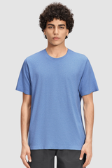 Men's Summer Seamless Round-Neck Solid Sports Tee