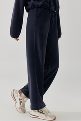 Women's Fall/Winter Fleece Warm Drawstring Raw Hem Pants