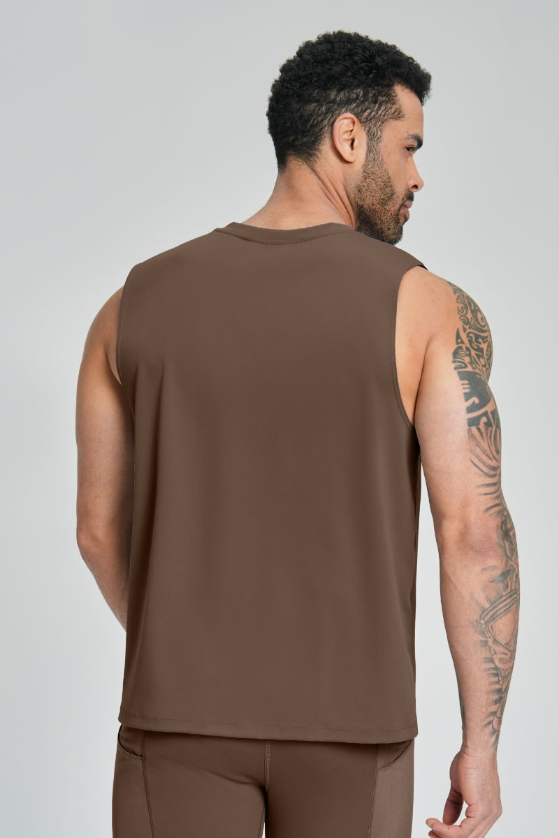 Men's Brushed Round-Neck Casual Sports Tank Top
