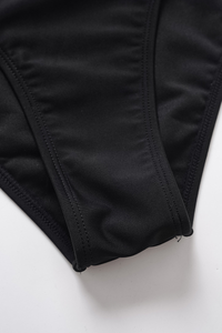 Women's One-Shoulder Cutout Twist Front Solid Color Swimsuit