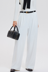 Extended leisure suit with wide-leg pants