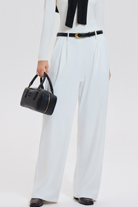 Extended leisure suit with wide-leg pants