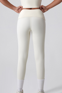 Women's Athletic Twist Cross Waist Yoga Leggings