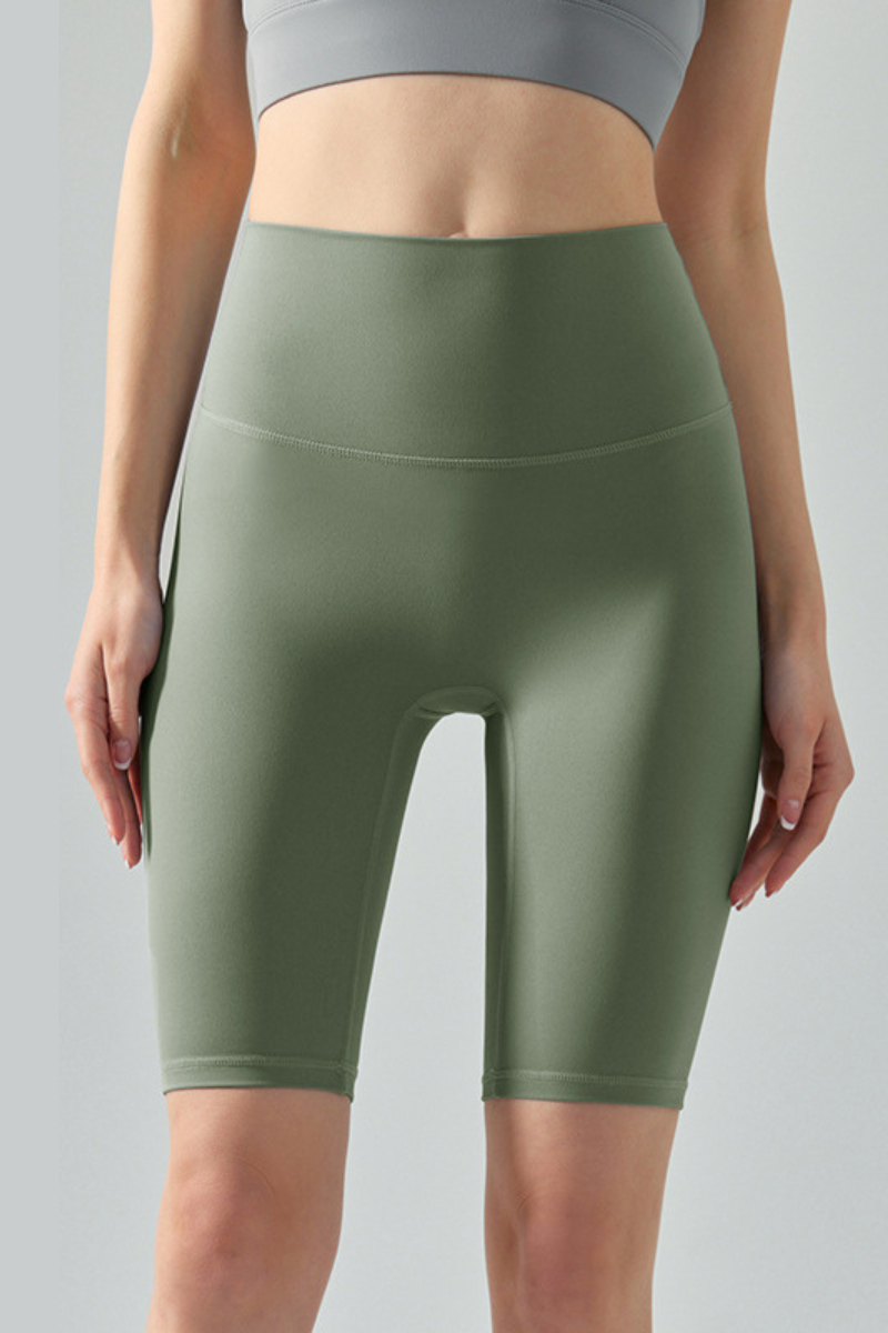 Women's Summer Cooling Slim High Waisted Sports Yoga Shorts
