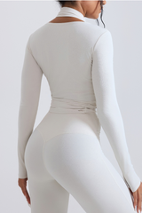 Women’s strap-adjustable waistline sport top.