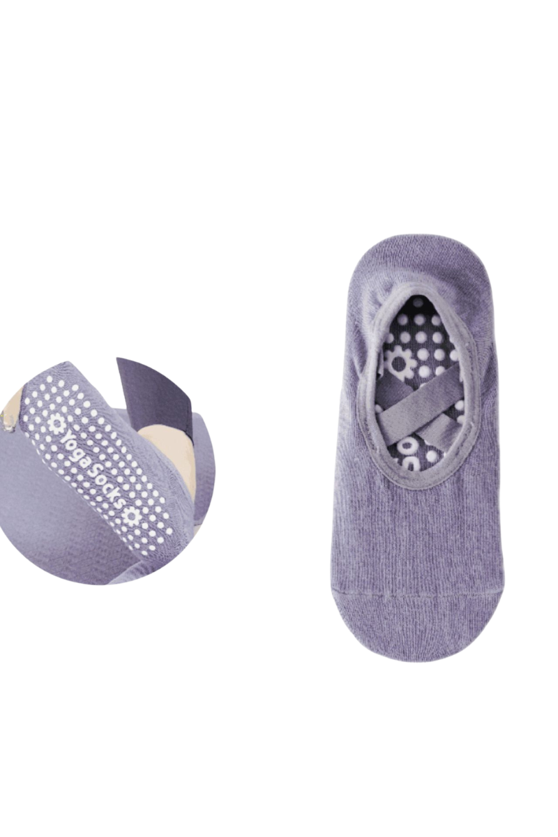 Women's Silicone Non-Slip Cross-Strap Pilates Yoga Socks