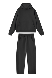 Women's Fall Set:Heavyweight Hoodie And Curved Sweatpants