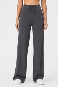 Women’s High-Rise Drawstring Pocket Wide-Leg Yoga Pants