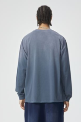 Unisex Fall 100% Cotton Washed  Loose Drop Shoulder Pullover