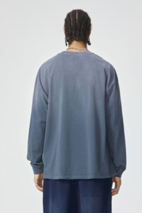 Unisex Fall 100% Cotton Washed  Loose Drop Shoulder Pullover