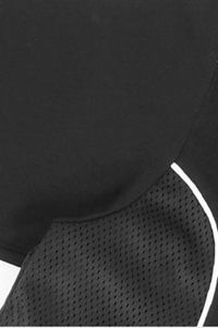 Men Summer Mesh Splice Contrast Stitch Oversized Cotton Tee