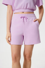 Women Loose Elastic Waist Moisture Wicking Commuter Fitness Running Sports Casual Yoga Shorts