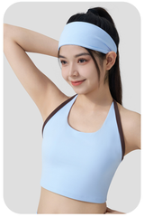 Women's solid color sports headband