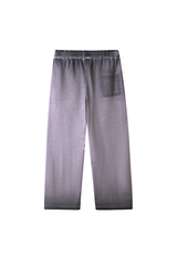 Unisex Fall 100% Cotton Washed Gradient Wide Leg Pants