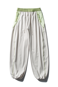Unisex  Drawstring Hem Waterproof Quick-Dry Curved Pants