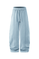 Unisex Elastic Waist Drawstring Relaxed Fit  Banana Pants